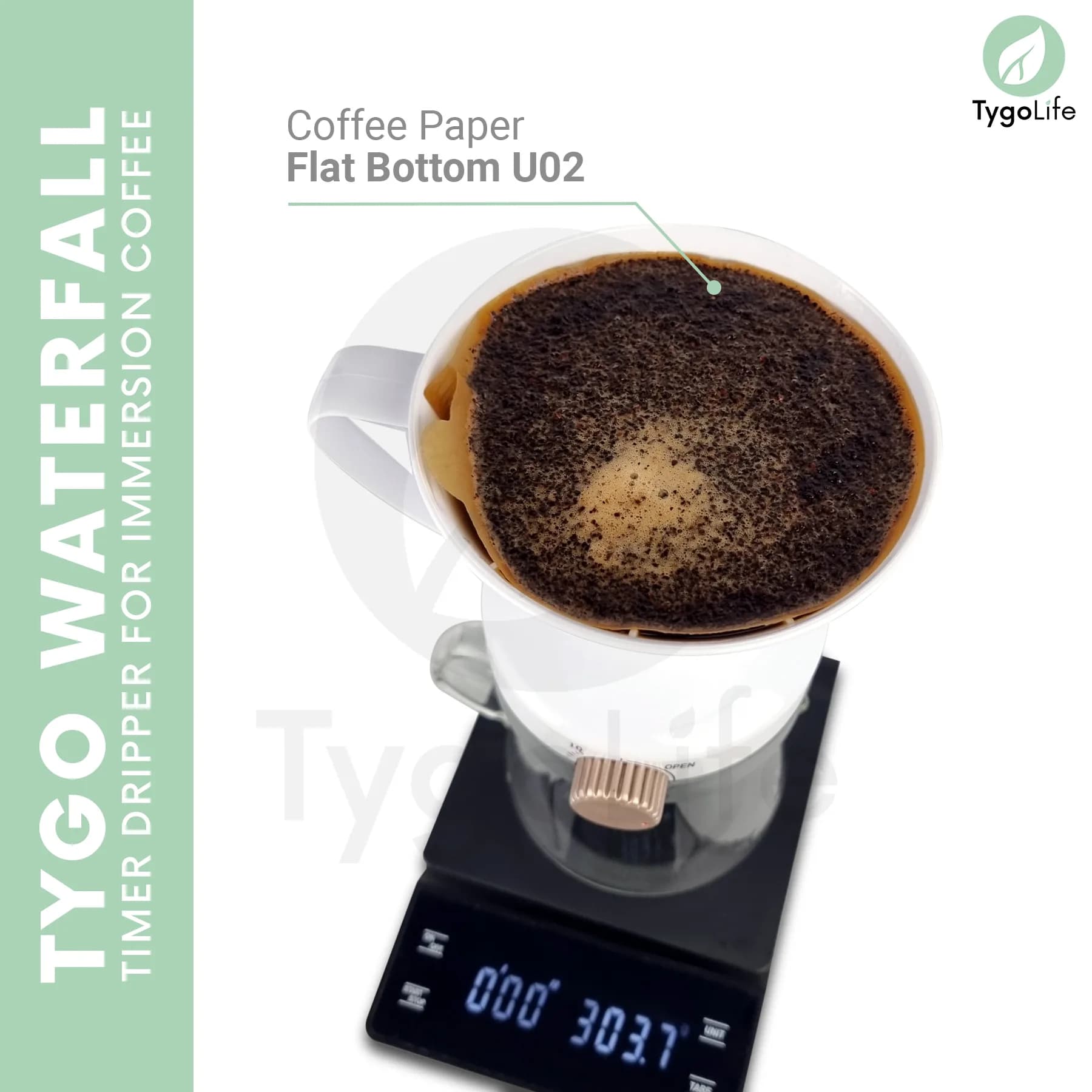 TYGO WATERFALL V60 TIMER CLEVER DRIPPER