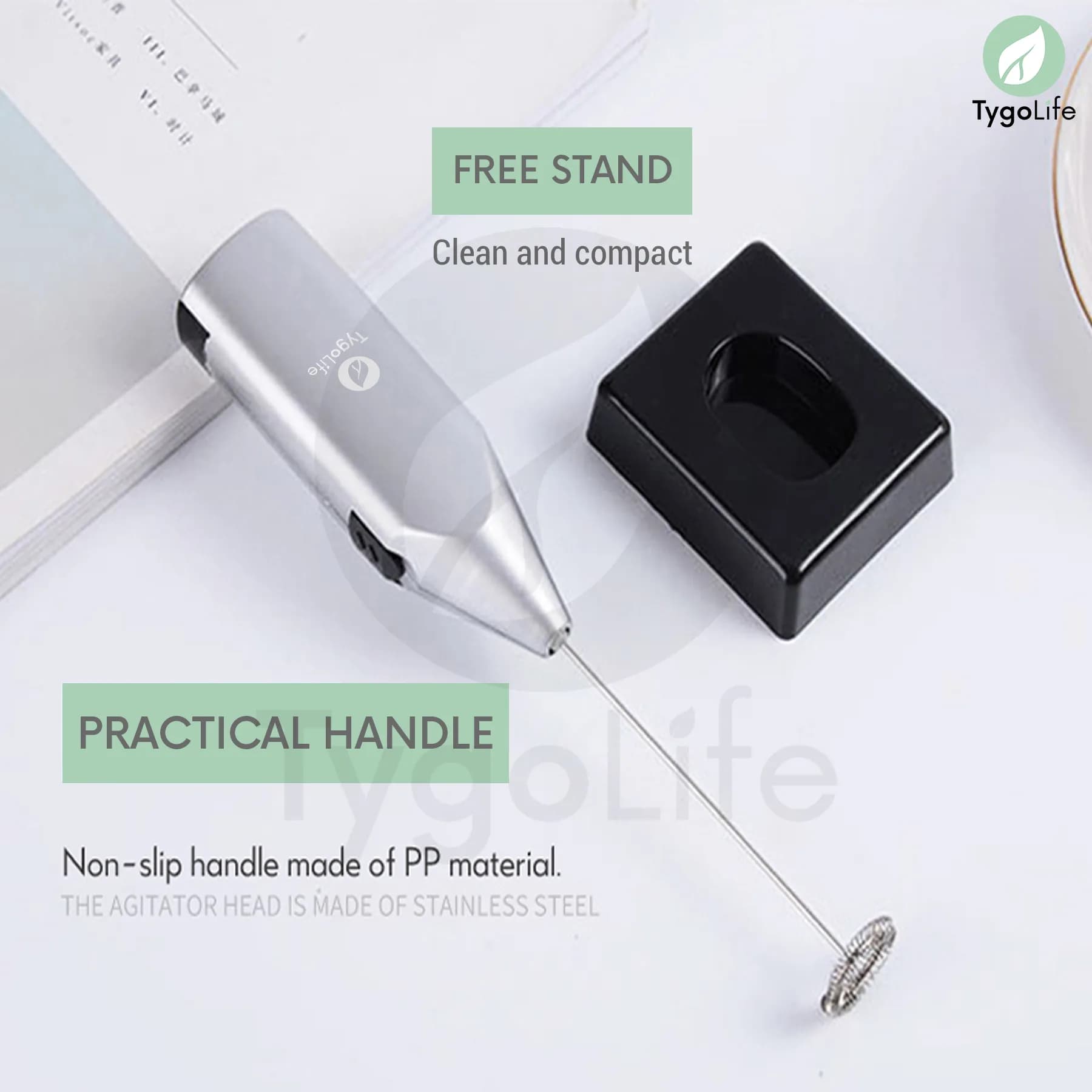 MILK FROTHER STORM HAND MIXER BATERAI PENGOCOK SUSU