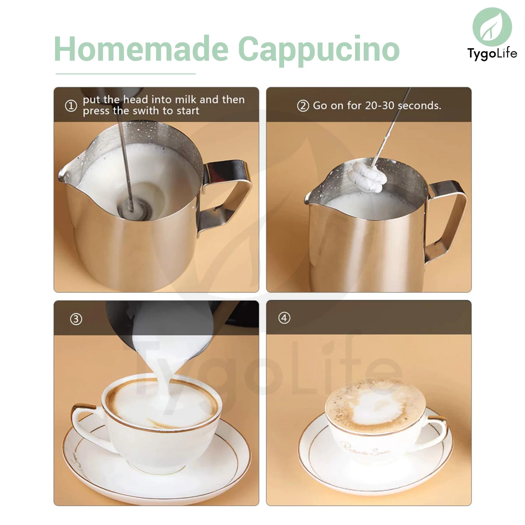 MILK FROTHER STORM HAND MIXER BATERAI PENGOCOK SUSU