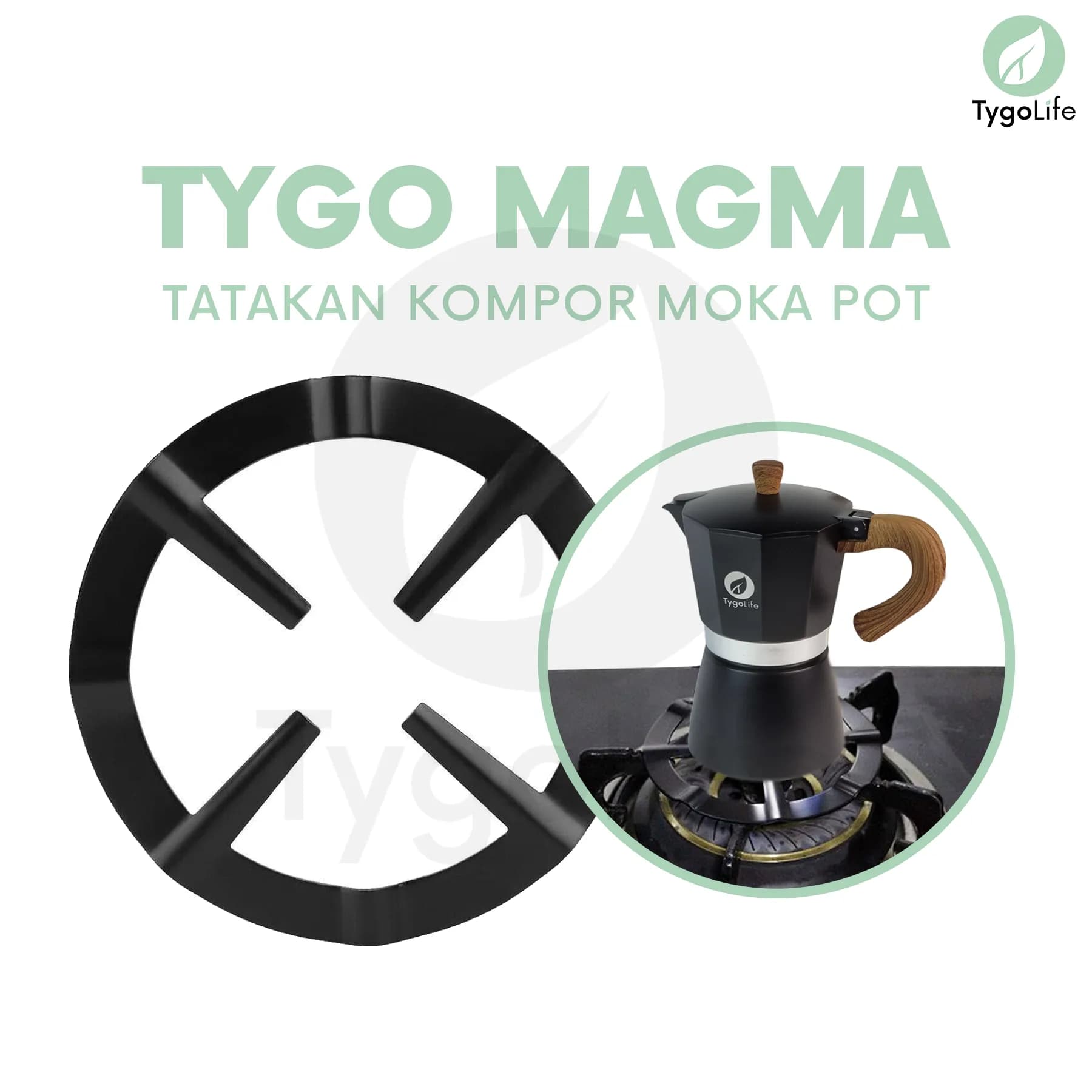 TYGO MAGMA TATAKAN KOMPOR MOKA POT