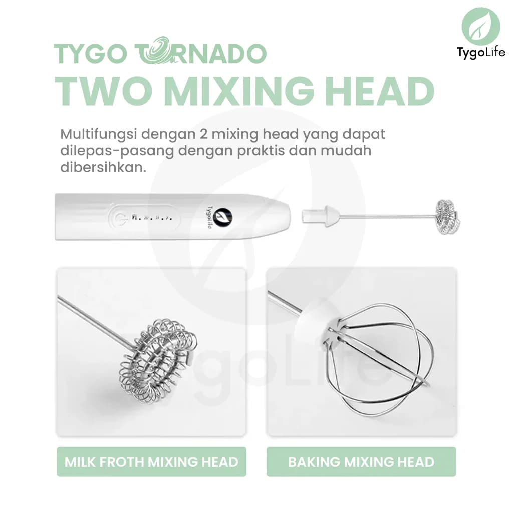 TYGO TORNADO 2IN1 MILK FROTHER EGG BEATER HAND MIXER
