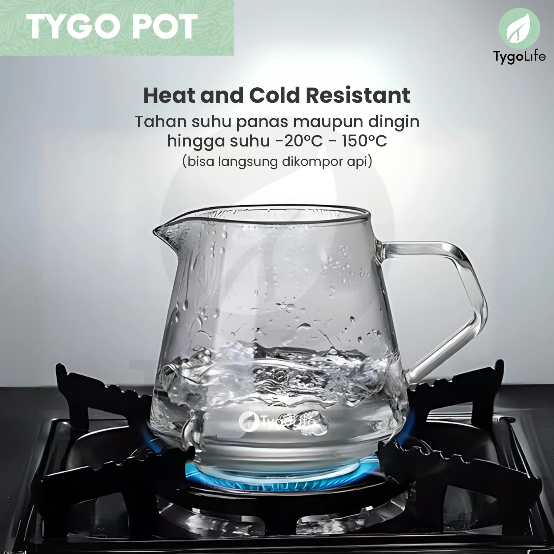 TYGO POT COFFEE SERVER POUR OVER V60 DRIP BOROSILICATE GLASS SERVER KOPI