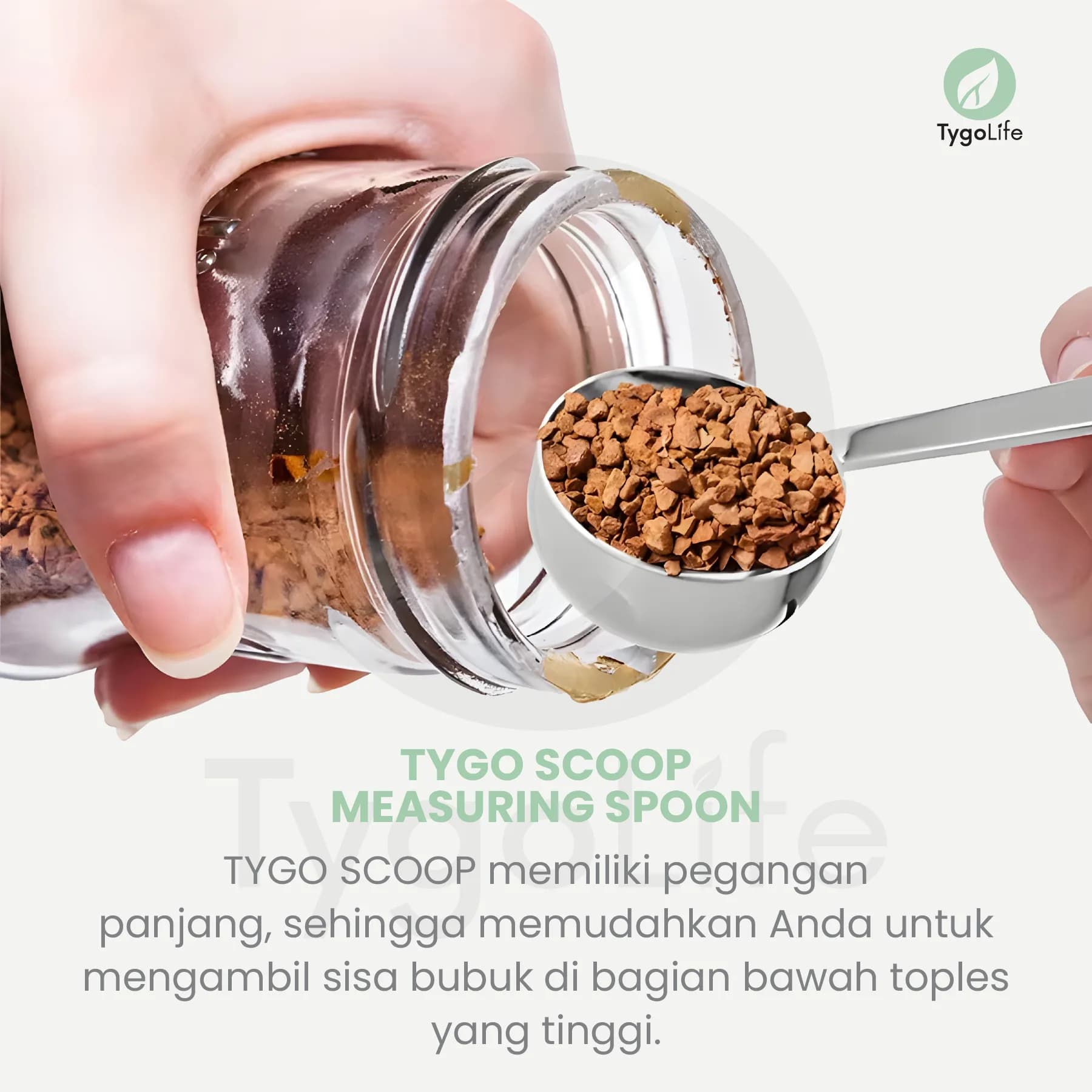 TYGO SCOOP MEASURING SPOON STAINLESS STEEL COFFEE SENDOK TAKAR