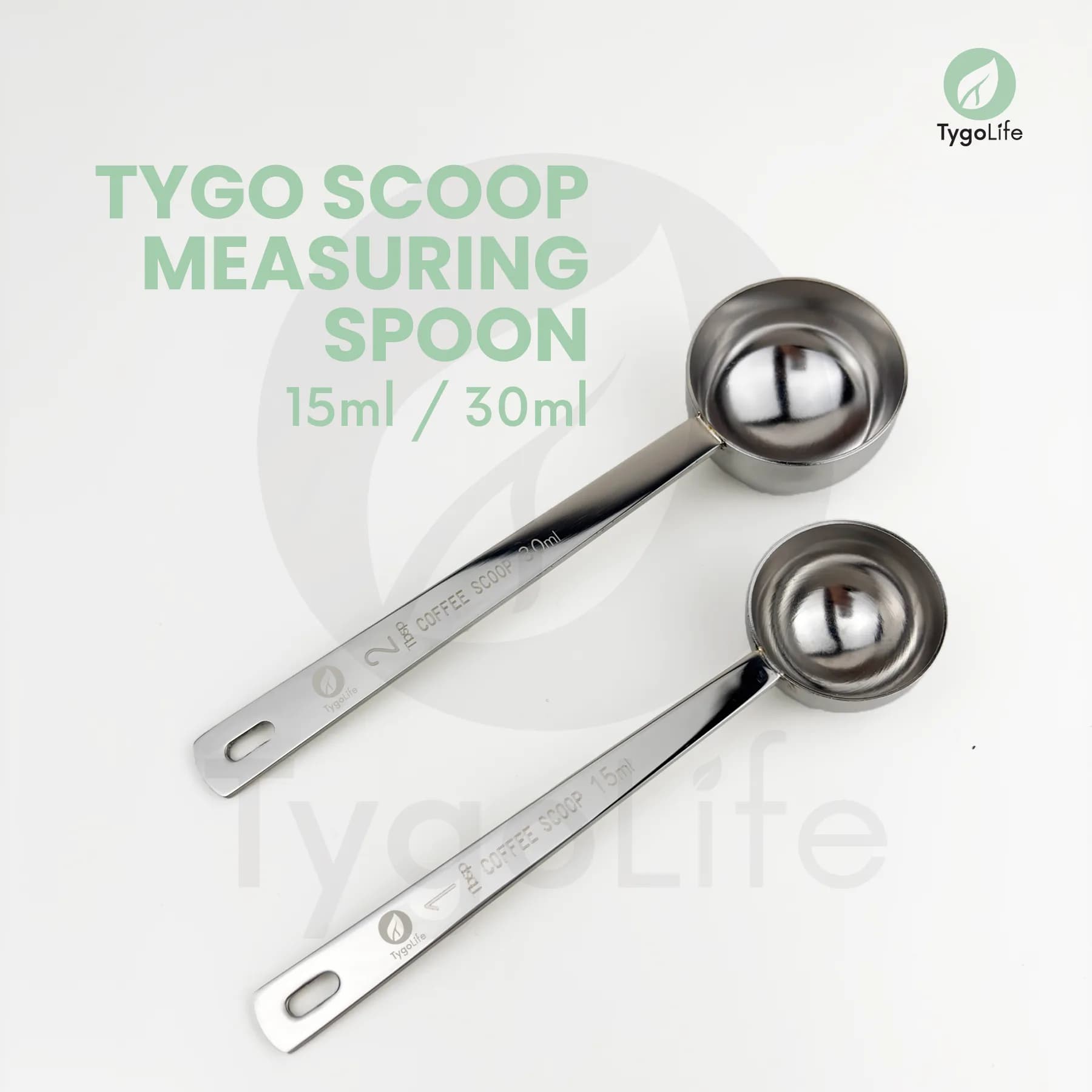 TYGO SCOOP MEASURING SPOON STAINLESS STEEL COFFEE SENDOK TAKAR