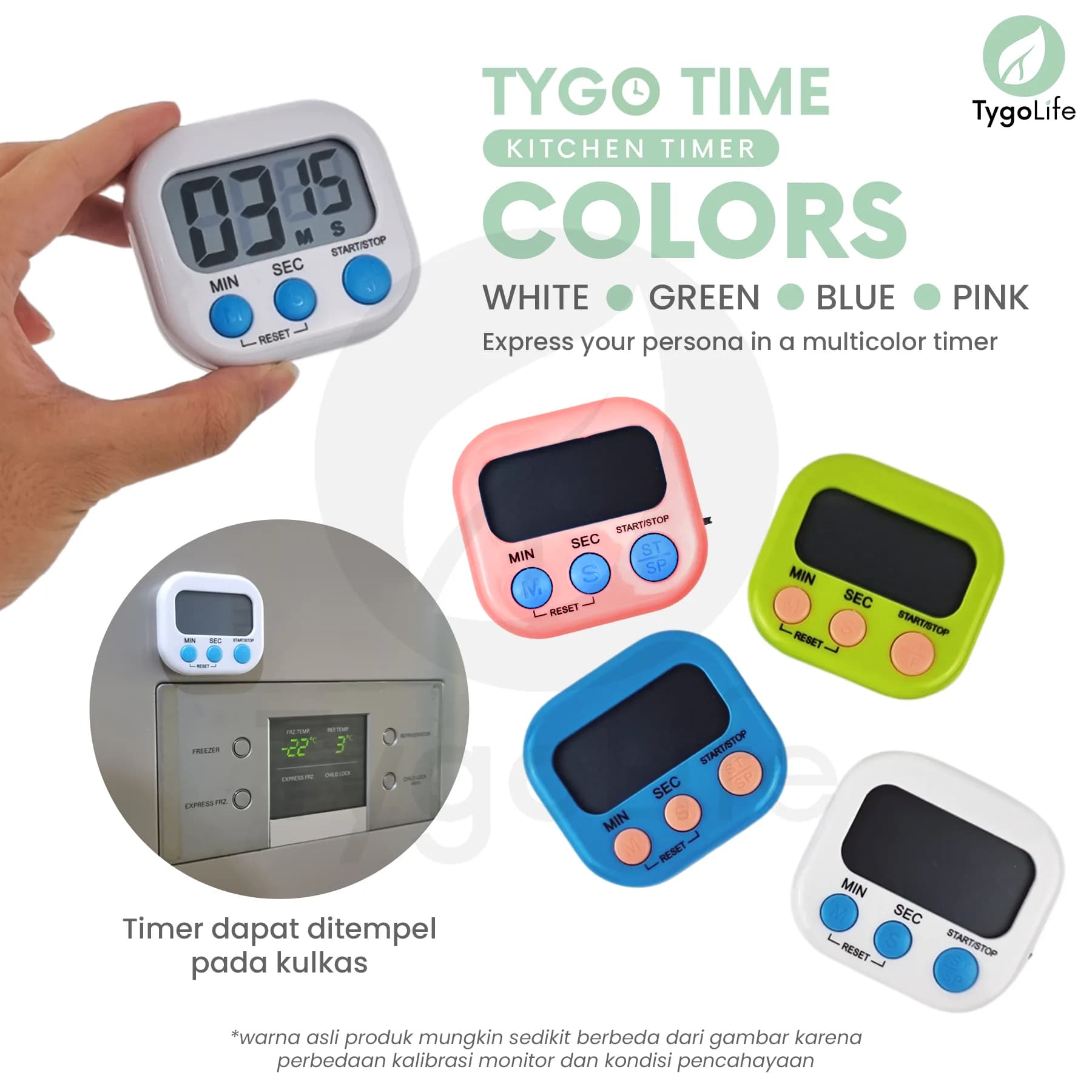 TYGO TIME DIGITAL KITCHEN TIMER DAPUR ALARM