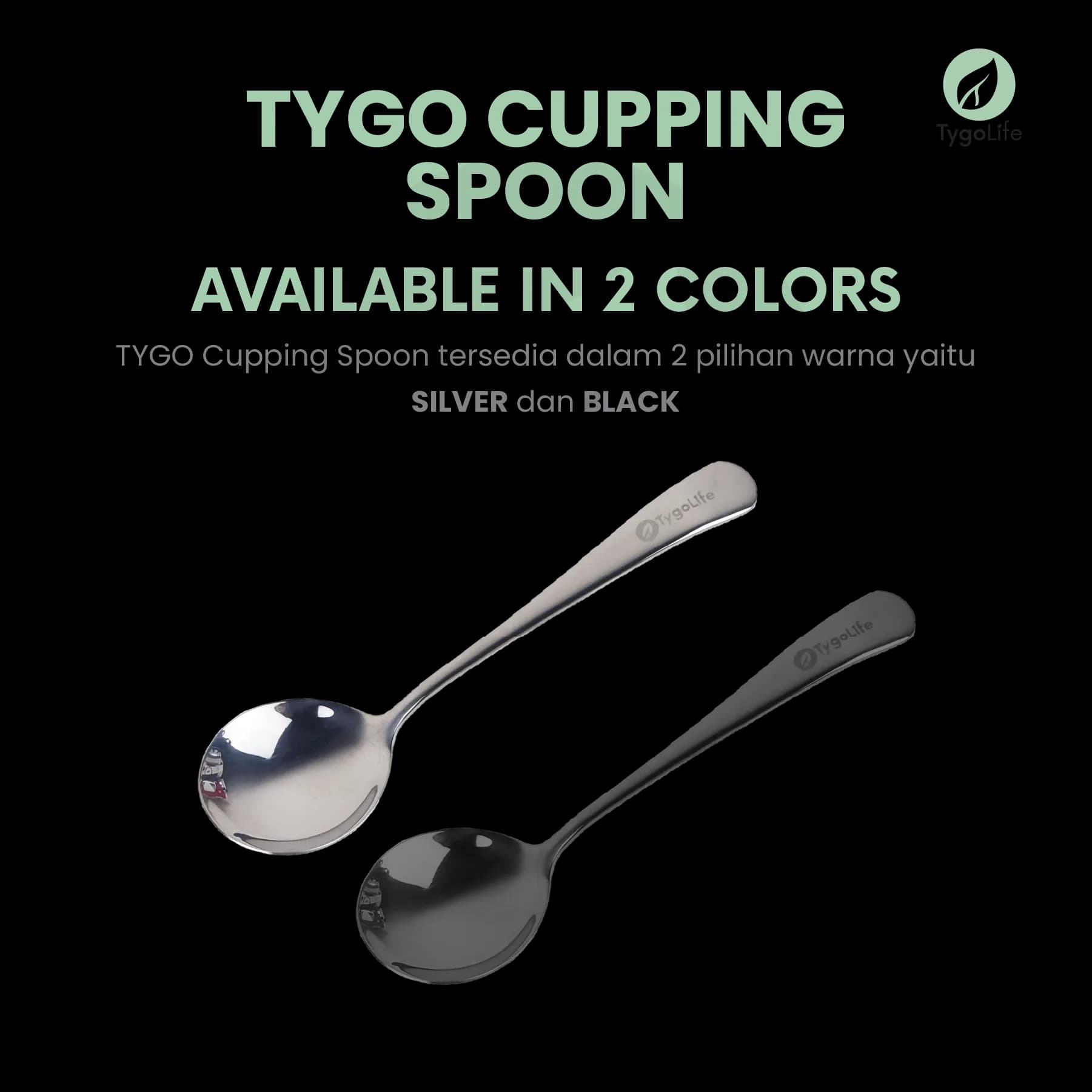 TYGO CUPPING SPOON SENDOK KOPI STANDARD SCAA STAINLESS STEEL