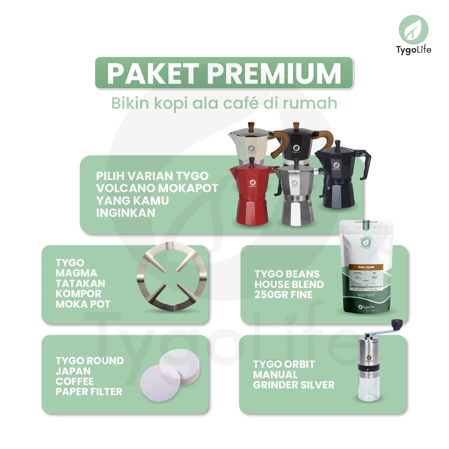PAKET ALAT KOPI MOKA POT ESPRESSO MANUAL BREW BUNDLING