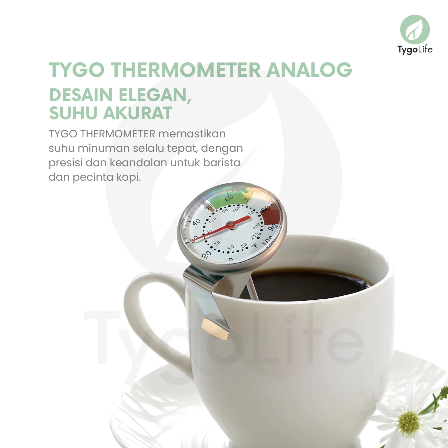 TYGO THERMOMETER ANALOG A01 TERMOMETER JARUM BARISTA