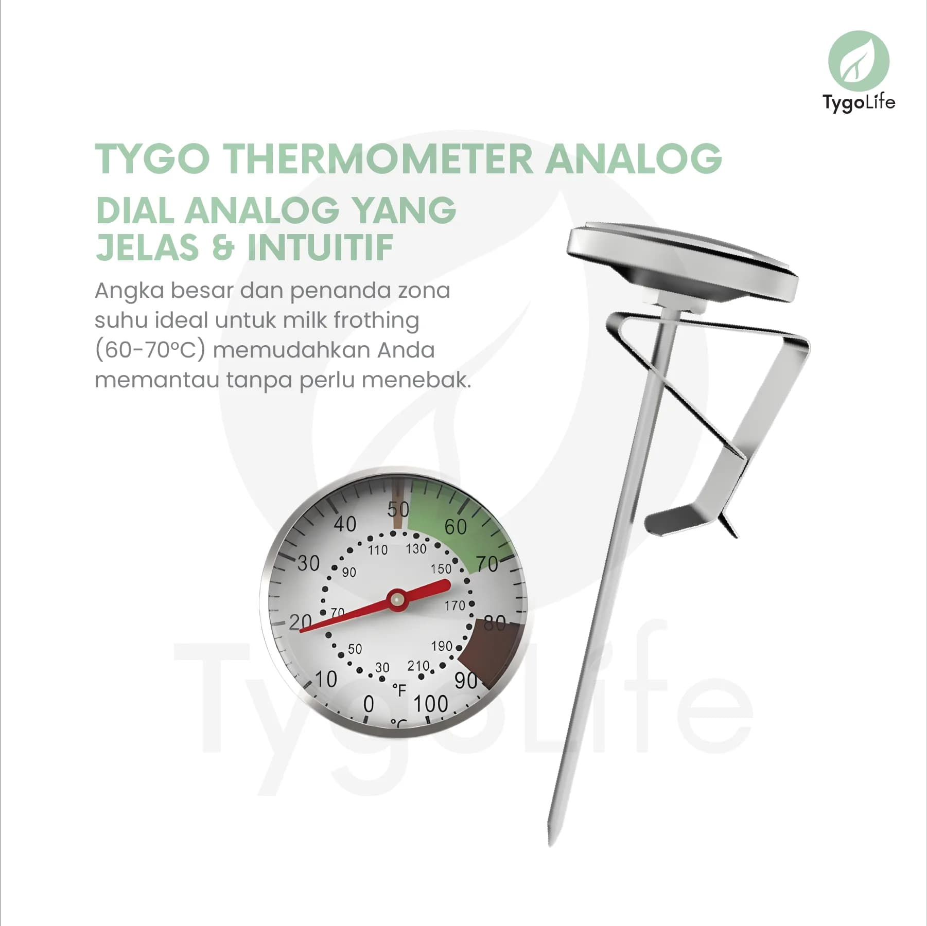 TYGO THERMOMETER ANALOG A01 TERMOMETER JARUM BARISTA