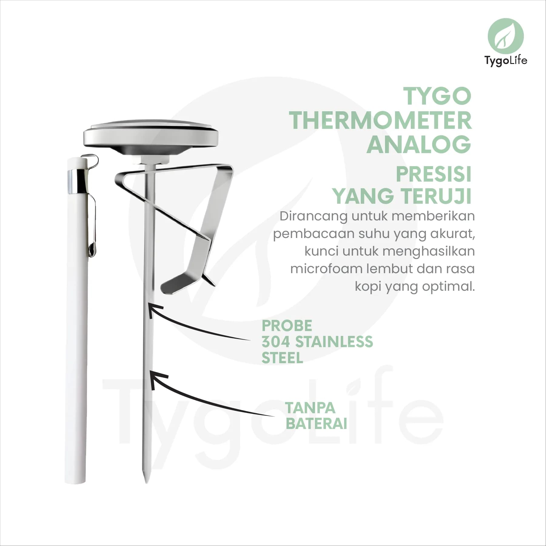 TYGO THERMOMETER ANALOG A01 TERMOMETER JARUM BARISTA