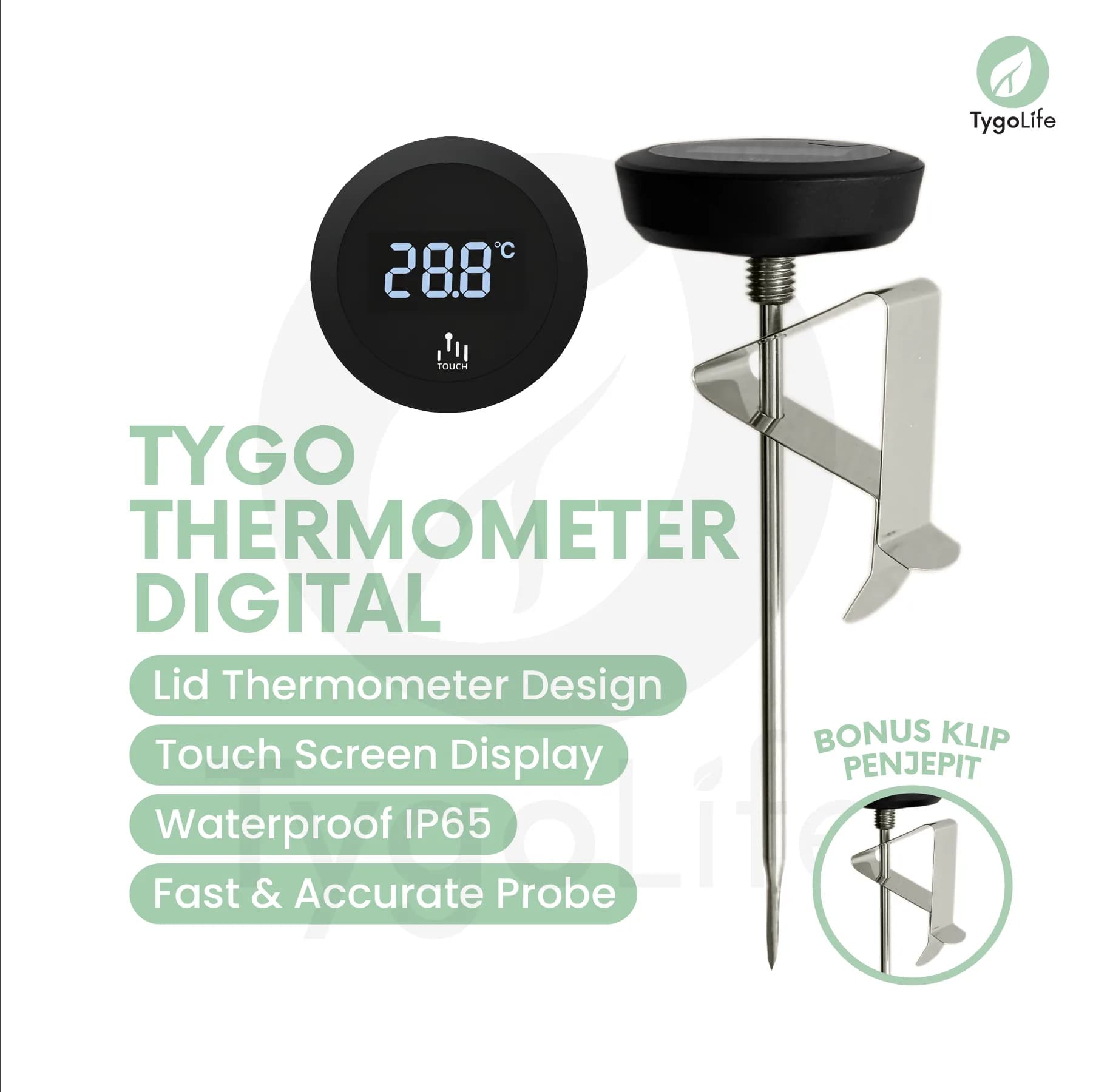 TYGO THERMOMETER DIGITAL D01 DRAT TERMOMETER BARISTA