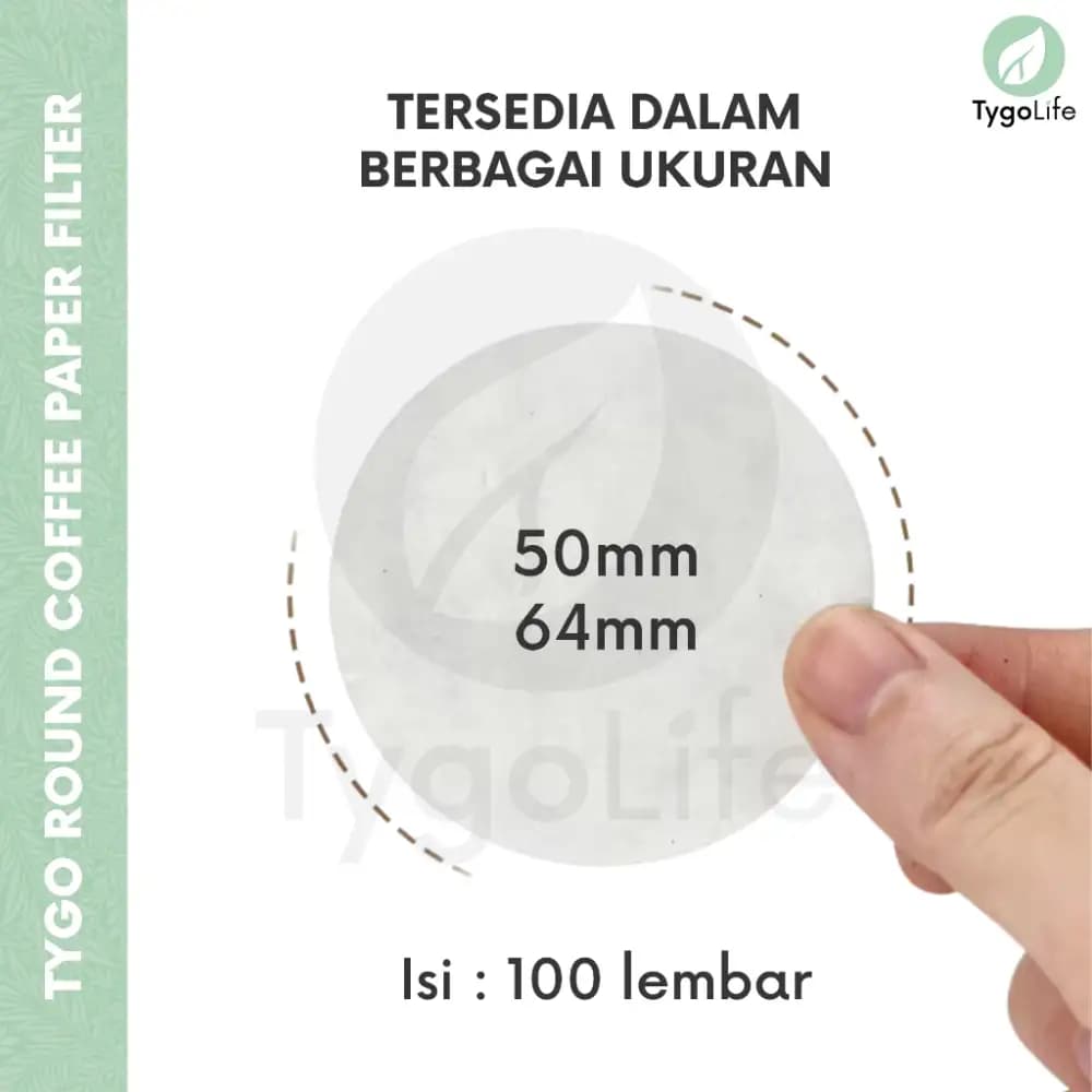 TYGO ROUND COFFEE PAPER FILTER JAPAN KERTAS SARING KOPI BULAT