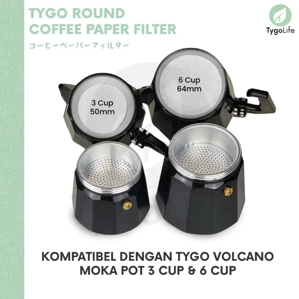 TYGO ROUND COFFEE PAPER FILTER JAPAN KERTAS SARING KOPI BULAT