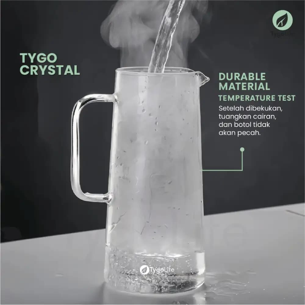 TYGO CRYSTAL COFFEE & TEA FILTER BOTTLE 1400ML COLD BREW, TEA, INFUSED WATER