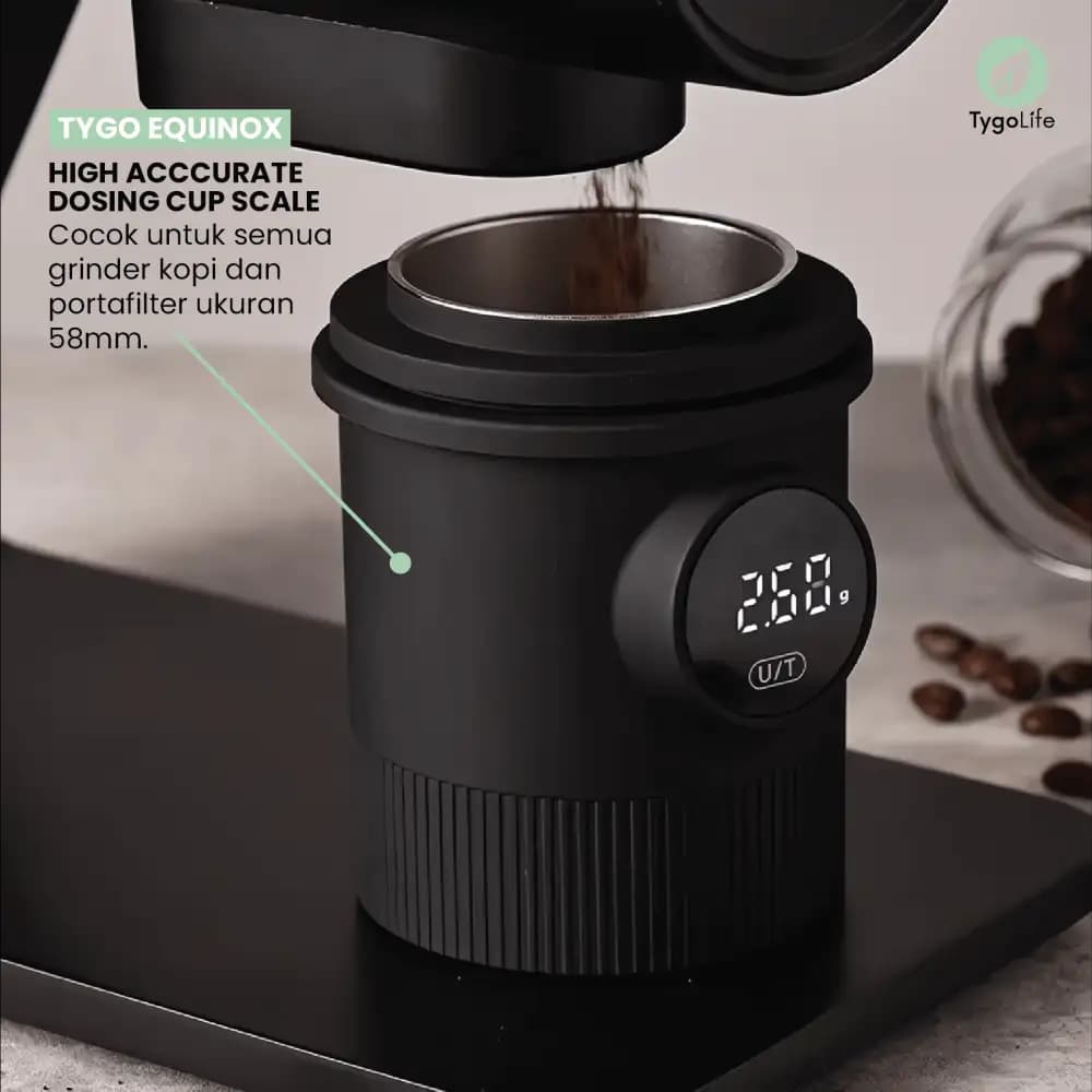 TYGO EQUINOX 2in1 58MM DOSING CUP TIMBANGAN DIGITAL