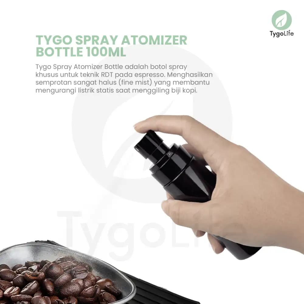 TYGO SPRAY ATOMIZER BOTTLE 100ML FOR RDT NANO MIST COFFEE BEAN SPRAY