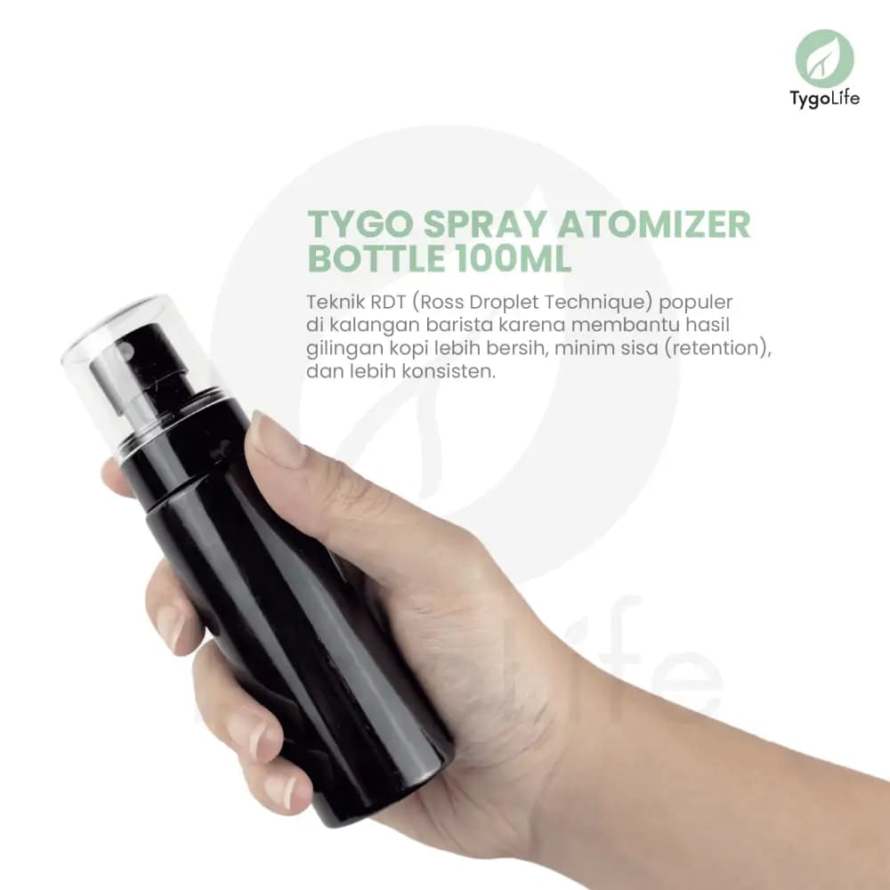 TYGO SPRAY ATOMIZER BOTTLE 100ML FOR RDT NANO MIST COFFEE BEAN SPRAY