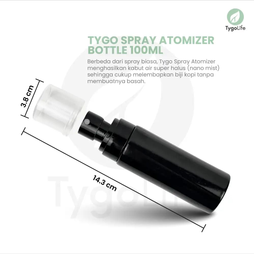 TYGO SPRAY ATOMIZER BOTTLE 100ML FOR RDT NANO MIST COFFEE BEAN SPRAY