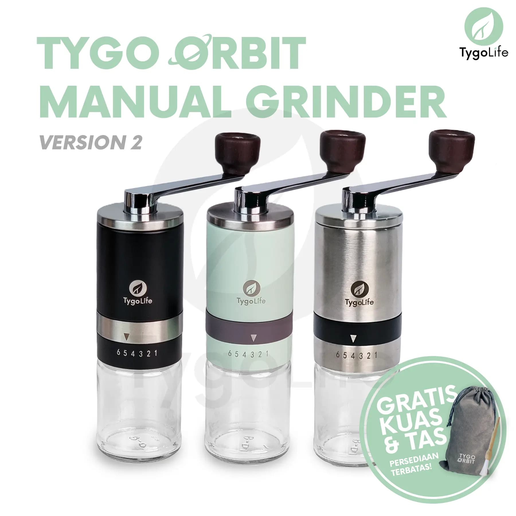 TYGO ORBIT HAND COFFEE GRINDER MANUAL BURR
