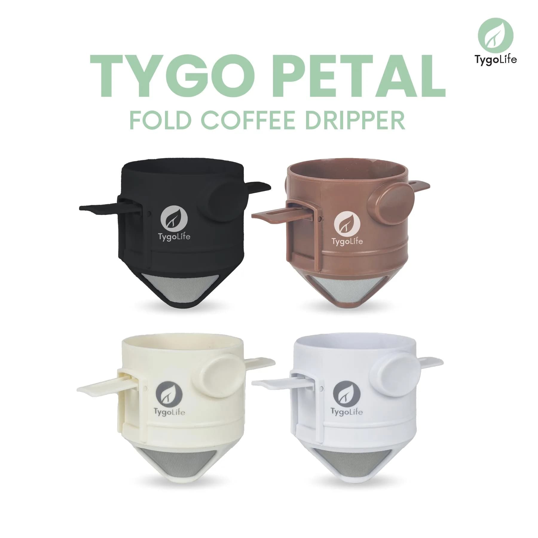 TYGO PETAL FOLD COFFEE DRIPPER FILTER PENYARING KOPI LIPAT DRIP V60 TRAVEL