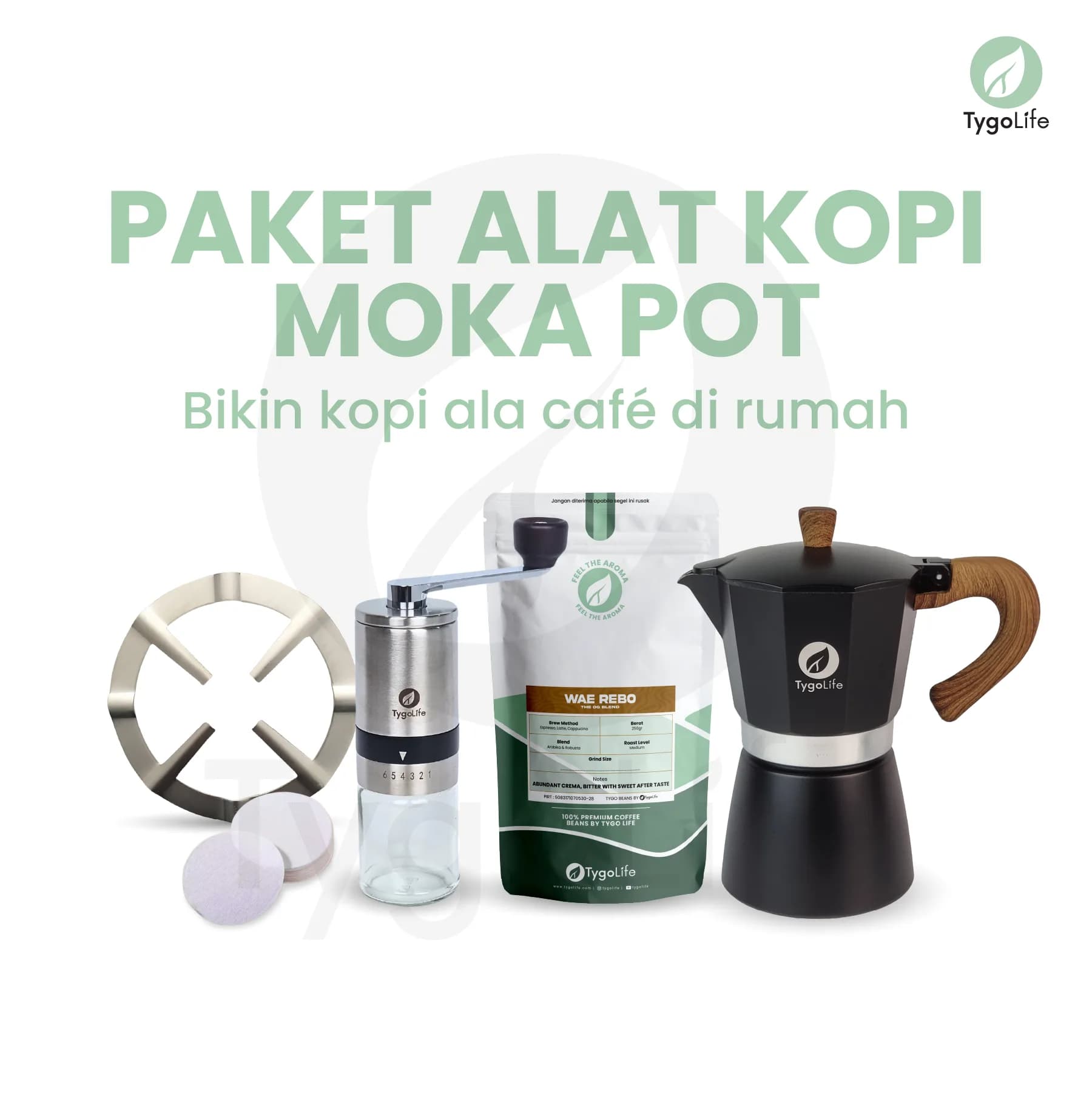 PAKET ALAT KOPI MOKA POT ESPRESSO MANUAL BREW BUNDLING