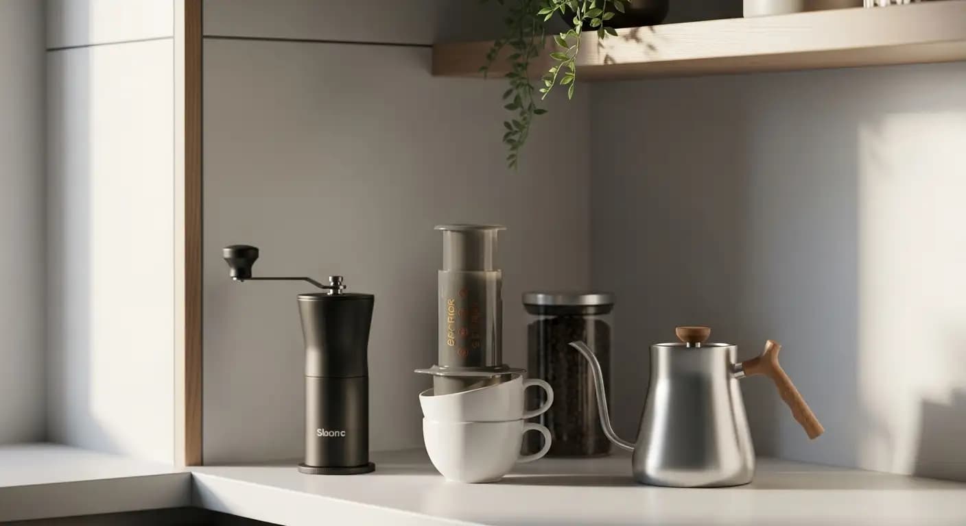 Setup Kopi Minimalis: Ide Alat Fungsional untuk Apartemen Kecil & Hemat Ruang