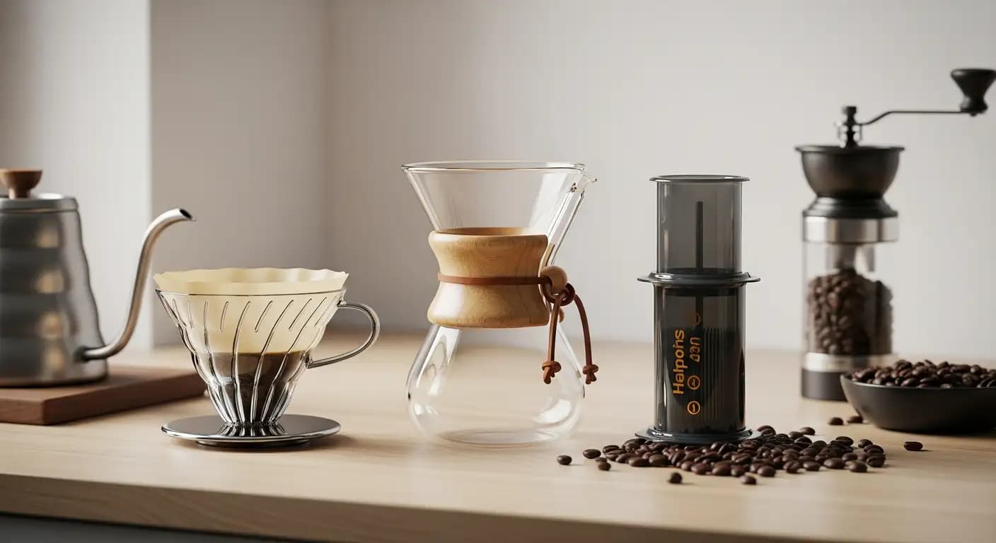 V60 vs Chemex vs AeroPress: Perbandingan Alat Brewing Kopi Manual Terbaik