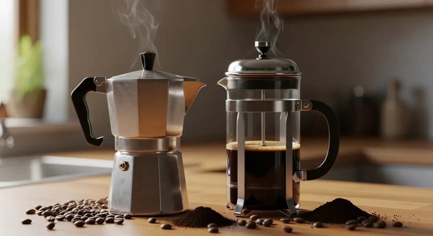 Moka Pot vs French Press: Panduan Memilih Alat Kopi Rumahan Terbaik