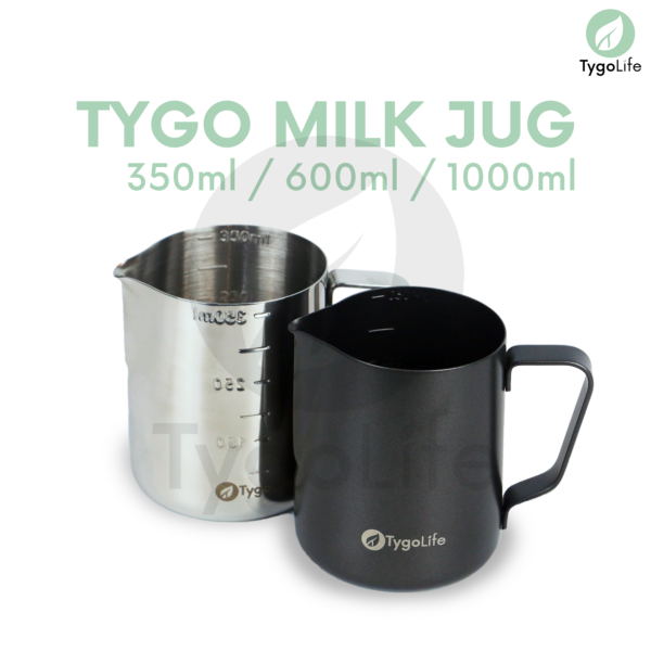 TYGO MILK JUG EMBOS SCALE BARISTA LATTE ART