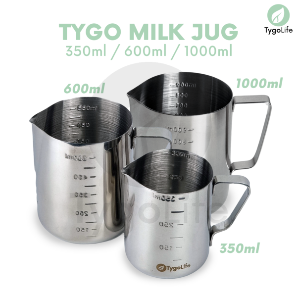 TYGO MILK JUG EMBOS SCALE BARISTA LATTE ART - Image 5