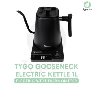 TYGO ELECTRIC GOOSENECK KETTLE 1L TEKO LEHER ANGSA