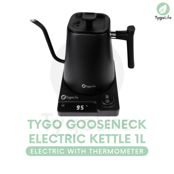 TYGO ELECTRIC GOOSENECK KETTLE 1L TEKO LEHER ANGSA