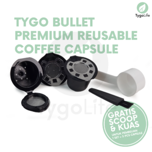 TYGO BULLET REUSABLE/REFILLABLE COFFEE CAPSULE POD