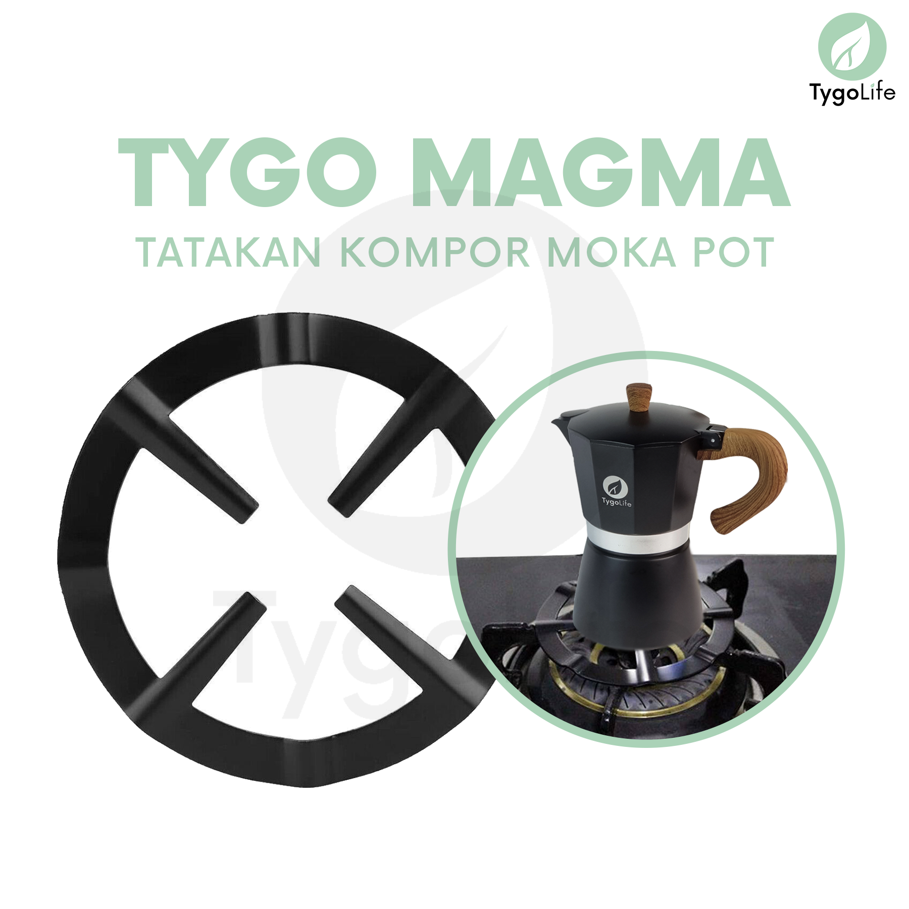 TYGO MAGMA TATAKAN KOMPOR MOKA POT