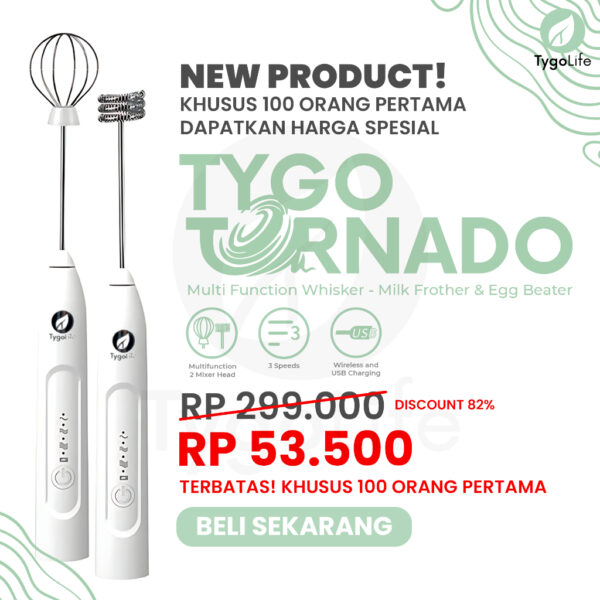 TYGO TORNADO 2IN1 MILK FROTHER EGG BEATER HAND MIXER - Image 7