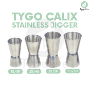 TYGO CALIX DOUBLE JIGGER STAINLESS STEEL MEASURING CUP GELAS TAKAR