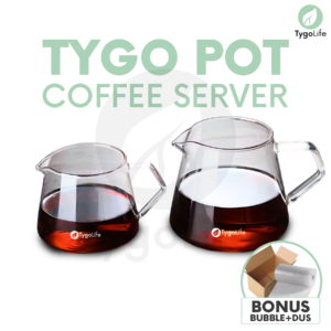 TYGO POT COFFEE SERVER POUR OVER V60 DRIP BOROSILICATE GLASS SERVER KOPI