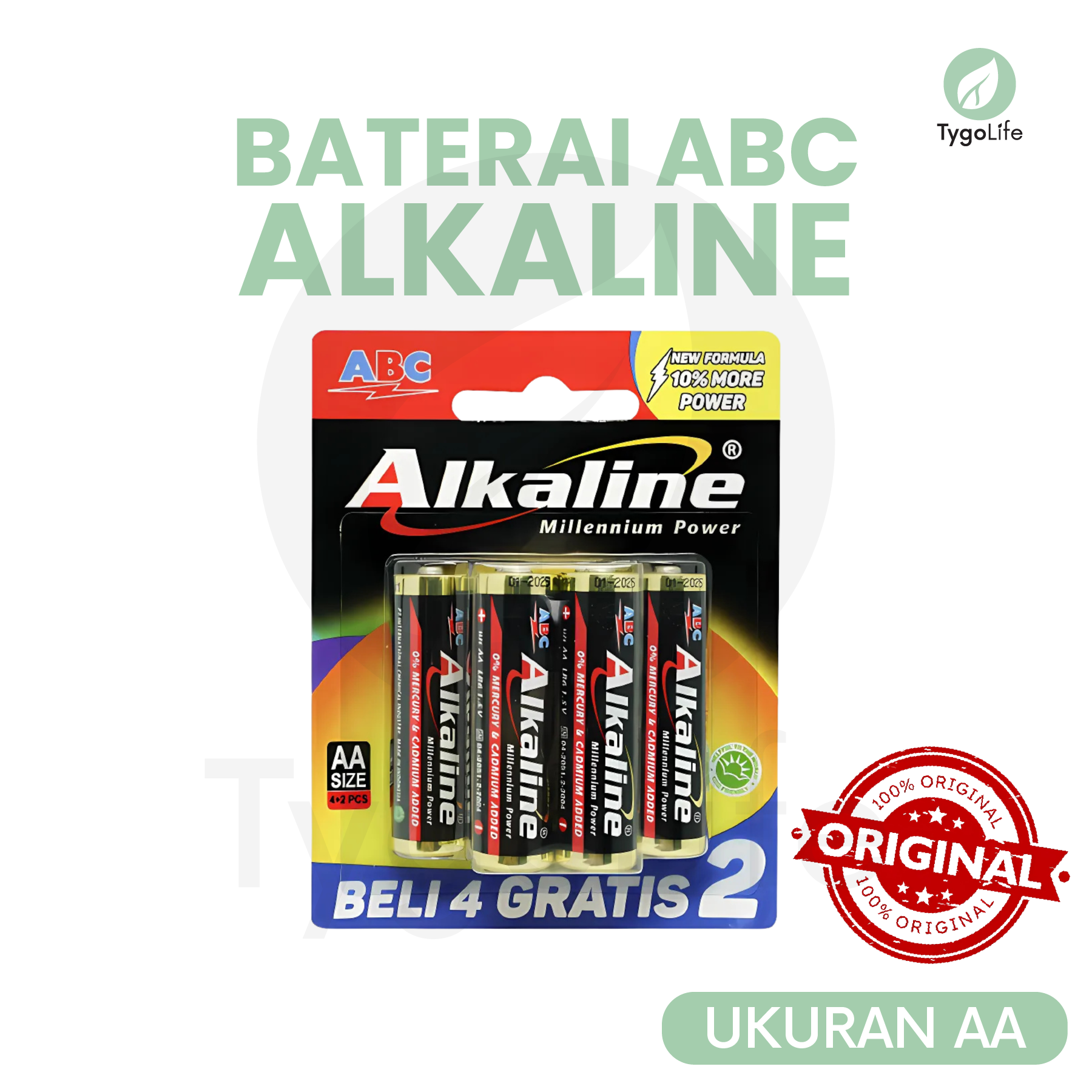 BATERAI ABC ALKALINE AA AAA A3 A2 1.5V ORIGINAL ISI 2 PCS 6 PCS BATRE BATERE BATTERY BATERAY BATRAY ELEKTRONIK TERMURAH