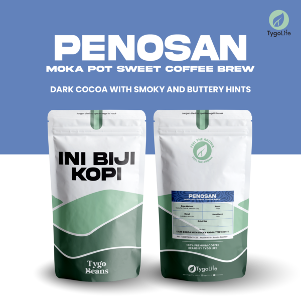 TYGO BEANS PENOSAN BIJI KOPI 200GR HOUSE BLEND ROBUSTA ARABIKA LOKAL