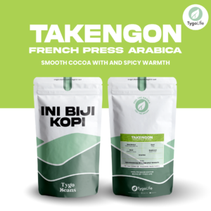 TYGO BEANS TAKENGON BIJI KOPI 200GR ROBUSTA ARABIKA LOKAL
