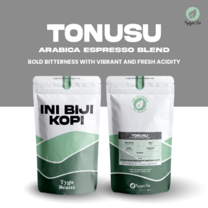 TYGO BEANS TONUSU BIJI KOPI 200GR 100% BIJI KOPI ARABIKA LOKAL