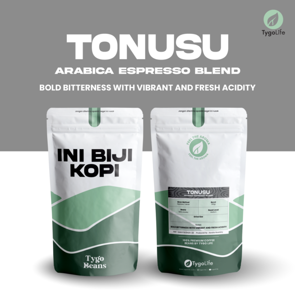 TYGO BEANS TONUSU BIJI KOPI 200GR 100% BIJI KOPI ARABIKA LOKAL