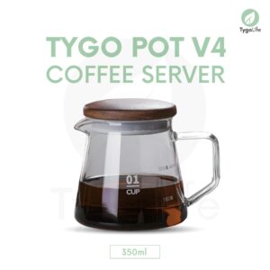TYGO POT V4 COFFEE SERVER POUR OVER V60 DRIP BOROSILICATE GLASS