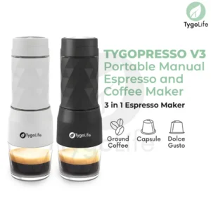 TYGOPRESSO V3 PORTABLE ESPRESSO COFFEE MAKER MANUAL 3IN1
