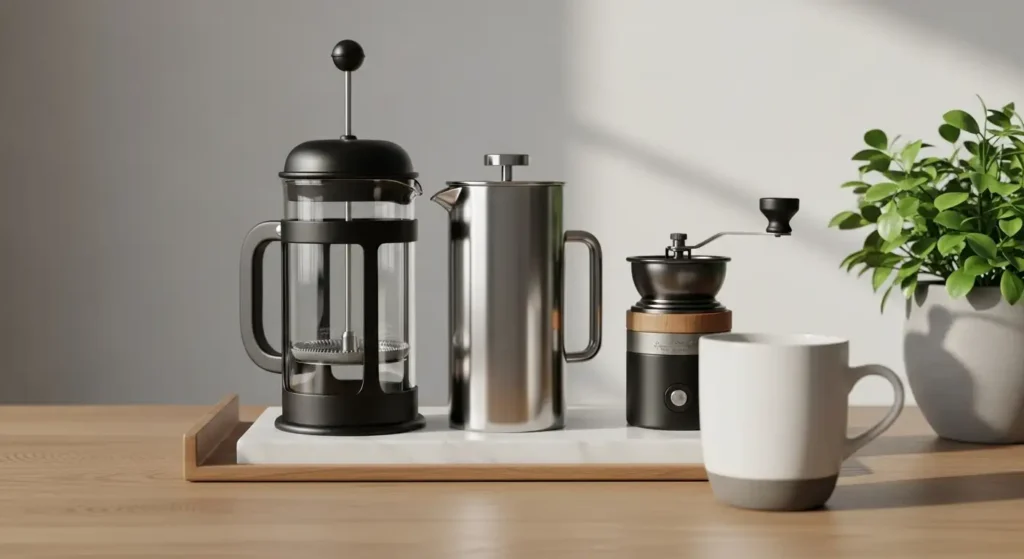 French Press Estetik: Sulap Sudut Kopi Jadi Cafe Kekinian di Rumah - Tygo Life Jual Alat Kopi