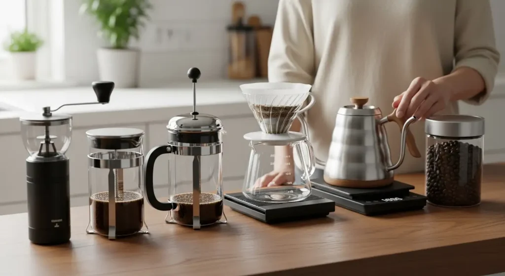7 Alat Kopi Rumahan Esensial untuk Pemula: Ngopi Enak Tanpa Ribet - Tygo Life Jual Alat Kopi
