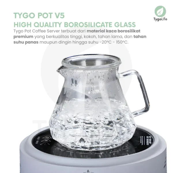 TYGO POT V5 COFFEE SERVER POUR OVER V60 DRIP DIAMOND SHAPE - Image 3
