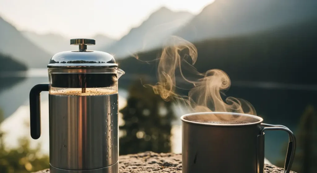 Review Travel French Press Terbaik: Ngopi Nikmat di Setiap Petualanganmu! - Tygo Life Jual Alat Kopi