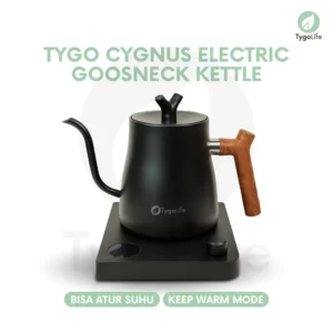 TYGO CYGNUS ELECTRIC GOOSENECK KETTLE TEKO KOPI LEHER ANGSA ELEKTRIK