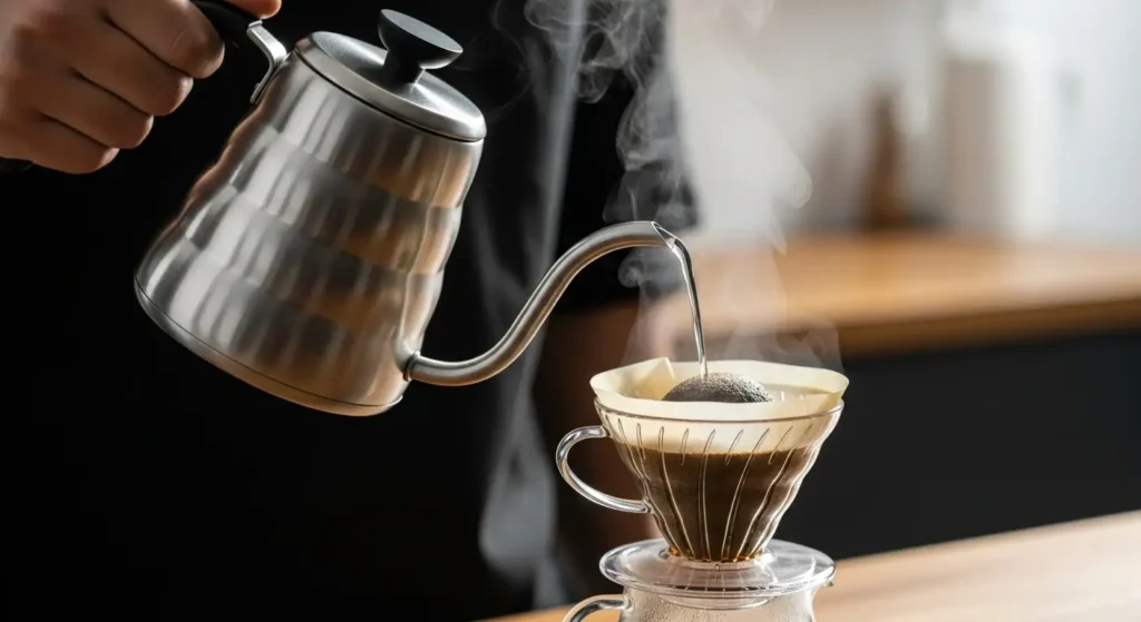 Kettle Leher Angsa Manual vs Elektrik: Pilih Jagoan Seduhan Kopi Terbaikmu! - Tygo Life Jual Alat Kopi